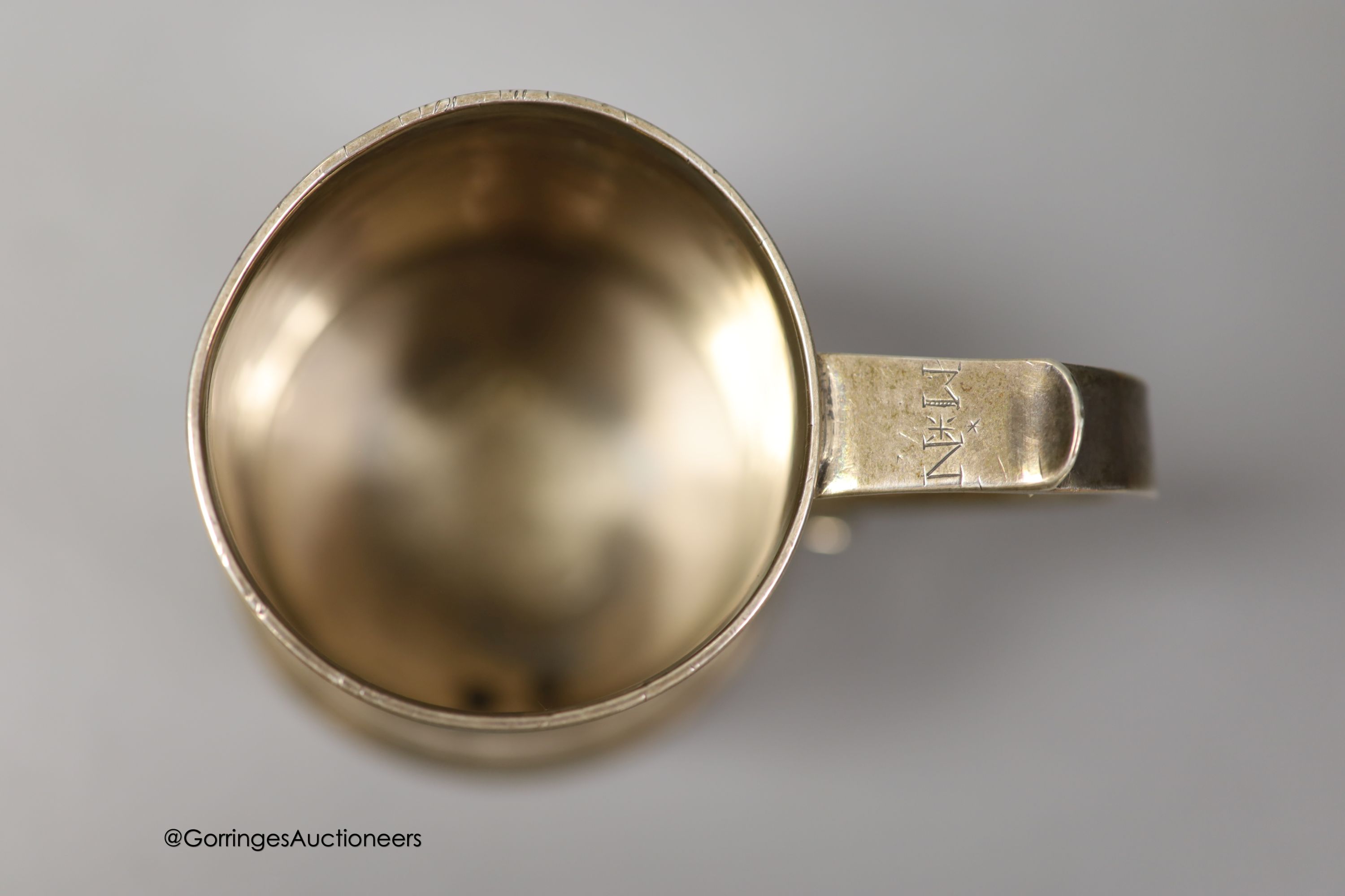 An early George II silver small mug, by James Smith I, London, 1727, height 92mm, 156 grams (a.f.)